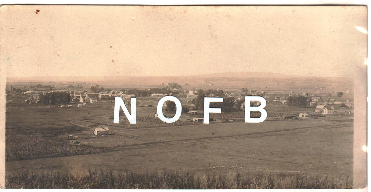 1909 Large Real Photo Postcard of Blunt, South Dakota New Orleans