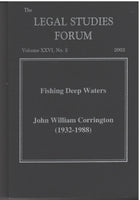 Legal Studies Forum Vol. XXVII, No.2 -James R. Elkins, editor
