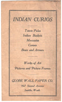 Old  "Indian Curios" brochure