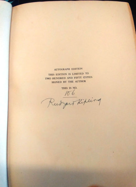 Rudyard Kipling's Verse Inclusive 1885-1918 - Signed