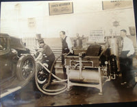 1920's Large Photograph of Auto Garage in Newark, new Jersey