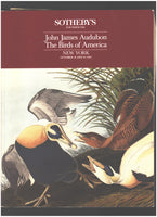 Sotheby's: John James Audubon -The Birds of America -Auction October 18 and 19, 1985