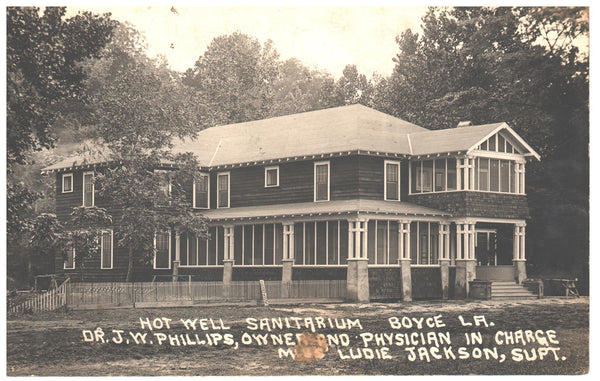 c. 1910 Hot Well Sanitarium, Boyce, Louisiana