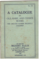Messrs. Ellis London Bookshop catalogue - 1930
