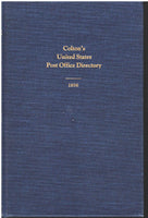 Colton's United States Post Office Directory - 1856
