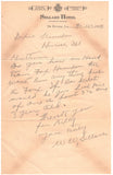 1929 DeRidder, Louisiana - Sellars Hotel - Postal cover and letter