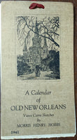 A Calendar of Old New Orleans: Vieux Carre Sketches by Morris Henry Hobbs- 1941