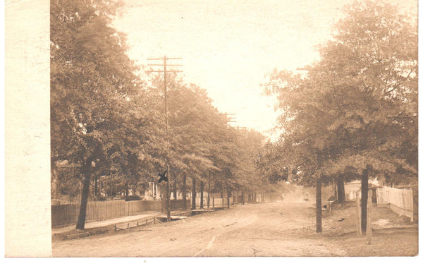 Magnolia, Mississippi - 1907 street scene - Real Photo postcard.