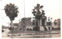 1930's Mission, Texas - City Hall and Fire Station - Real Photo postcard