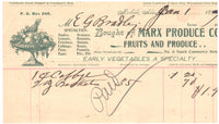 1897 Mobile, Alabama - Marx Produce Co. letterhead