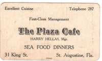 The Plaza Cafe, St. Augustine, FLA.