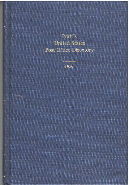 Pratt's United States Post Office Directory - 1850