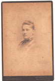 Cabinet photograph c. 1890 by  Eugene Simon, New Orleans, photographer of named lady