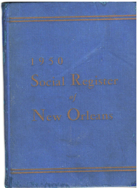1950 Social Register of New Orleans