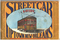Streetcar Guide Uptown New Orleans c.1979