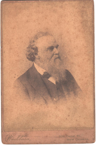 1880's Cabinet photograph of Mr. Markham by  William W. Washburn , New Orleans