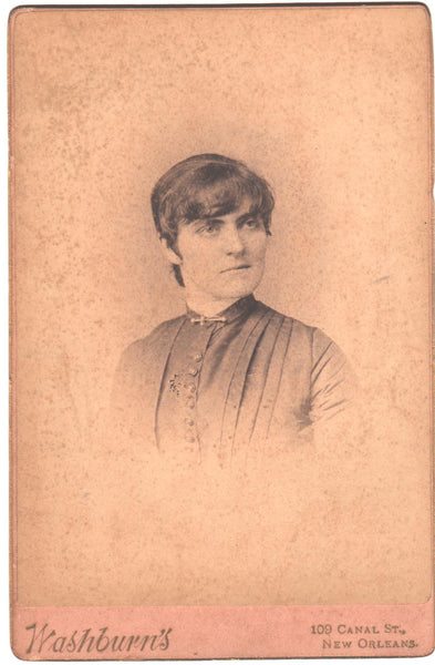 Washburn- Louisiana  photograph of Mrs. Cobb, nee Lena Phillips c. 1890